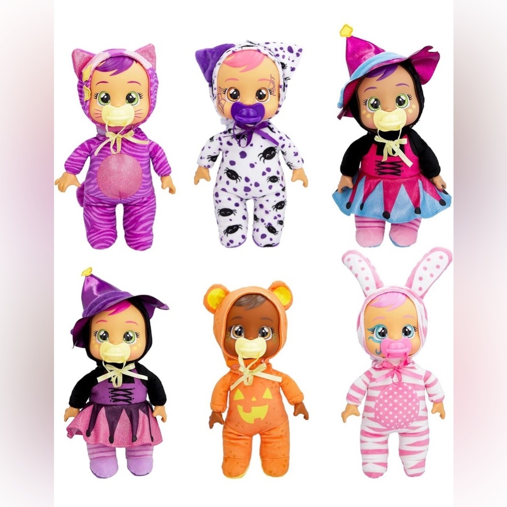 Cry Babies Tiny Cuddles Halloween Bonnie & Blair - 9" Baby Dolls
